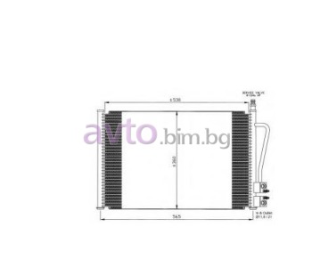 Климатичен радиатор размер 580/360/16 за FORD FIESTA V ван от 2003 до 2010