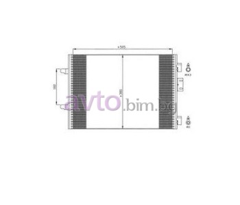 Климатичен радиатор размер 510/380/16 за RENAULT THALIA/SYMBOL I (LB0/1/2_) от 1998 до 2008