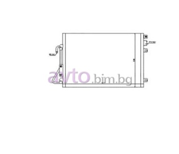 Климатичен радиатор размер 545/378/16 за DACIA LOGAN I (FS) товарен от 2009 до 2012