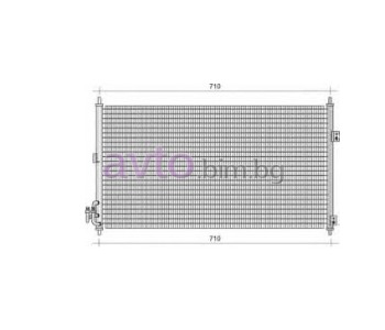 Климатичен радиатор размер 680/365/16 за NISSAN X-TRAIL (T30) от 2001 до 2007