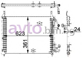 Климатичен радиатор размер 670/360/24