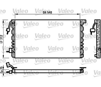Кондензатор климатизации VALEO за PEUGEOT 106 II (1) от 1996 до 2004