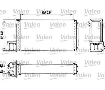 Топлообменник VALEO за PEUGEOT 309 II (3C, 3A) от 1989 до 1993