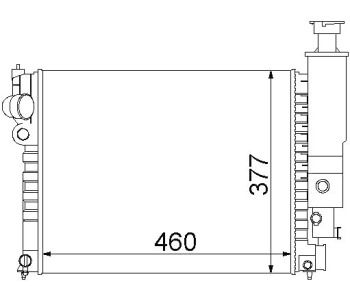 Воден радиатор P.R.C за PEUGEOT 405 II (4E) комби от 1992 до 1998