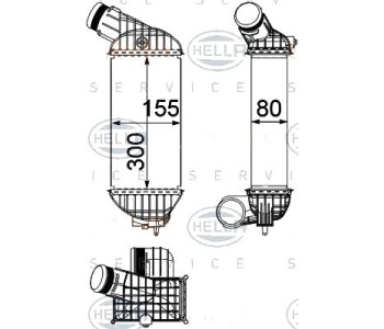 Интеркулер (охладител за въздуха на турбината) HELLA 8ML 376 746-781 за PEUGEOT RCZ от 2010