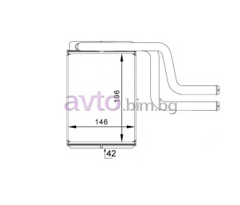 Радиатор за парно размер 238/155/42 за FORD MONDEO II (BNP) комби от 1996 до 2000