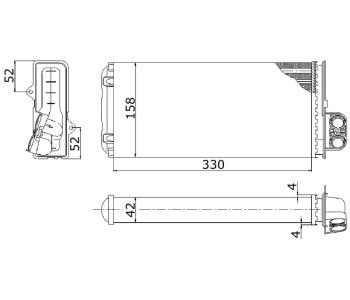 Топлообменник P.R.C за NISSAN INTERSTAR (X70) платформа от 2003