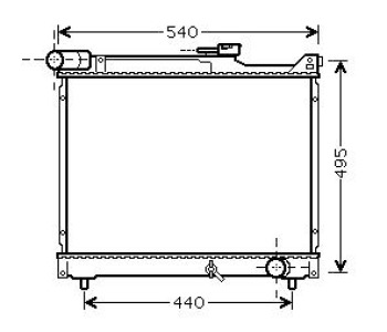 Воден радиатор TOP QUALITY за SUZUKI GRAND VITARA I (FT, HT) от 1998 до 2006