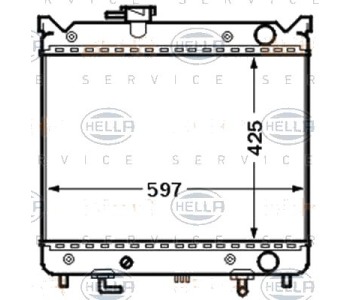 Радиатор, охлаждане на двигателя HELLA 8MK 376 773-001 за SUZUKI GRAND VITARA I (FT, HT) от 1998 до 2006