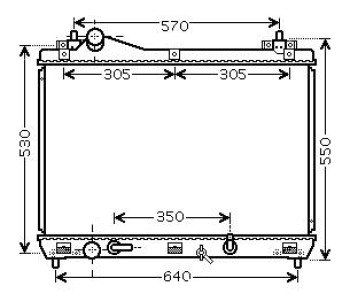Воден радиатор TOP QUALITY за SUZUKI GRAND VITARA II (JT, TE, TD) от 2005