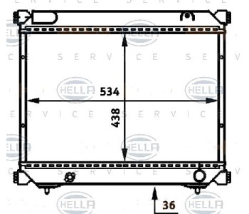 Воден радиатор HELLA за SUZUKI VITARA (ET, TA) от 1989 до 1999