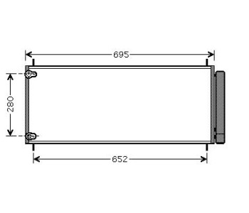 Кондензатор климатизации P.R.C за TOYOTA VERSO (_R2_) от 2009