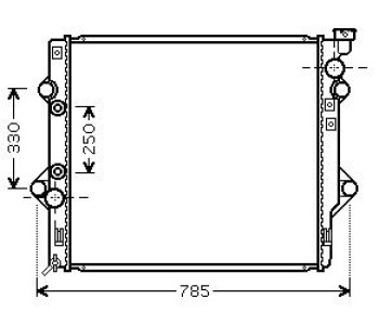 Воден радиатор TOP QUALITY за TOYOTA LAND CRUISER (J120) от 2002 до 2009