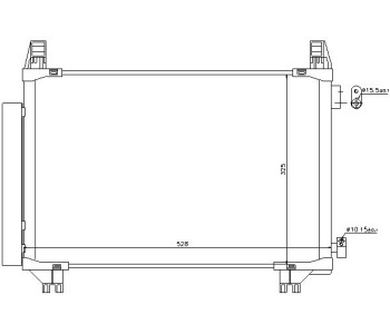 Кондензатор климатизации TOP QUALITY за TOYOTA YARIS III (_P13_) от 2010