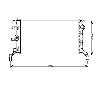 Воден радиатор P.R.C за RENAULT LAGUNA III (DT0/1) купе от 2008 до 2015