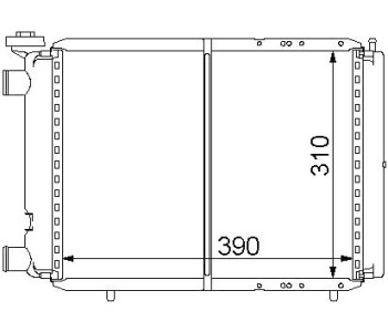 Воден радиатор за RENAULT TRAFIC I (P6) платформа от 1980 до 1989