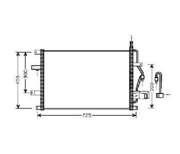 Кондензатор климатизации P.R.C за VOLVO XC70 CROSS COUNTRY от 1997 до 2007