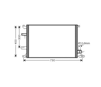 Кондензатор климатизации P.R.C за VOLVO V70 II (SW) комби от 1999 до 2008