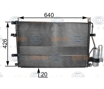 Кондензатор, климатизация HELLA 8FC 351 037-641 за VOLVO S60 I от 2000 до 2010