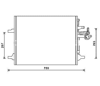 Кондензатор климатизации TOP QUALITY за VOLVO XC60 от 2008 до 2017