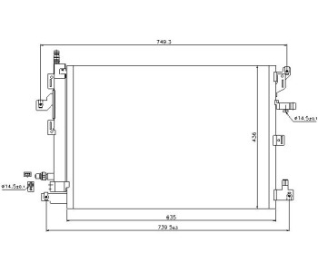 Кондензатор климатизации P.R.C за VOLVO XC90 I от 2002 до 2014