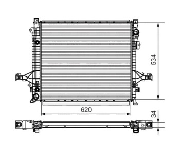 Воден радиатор VALEO за VOLVO XC90 I от 2002 до 2014
