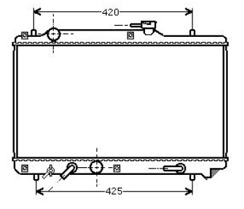 Воден радиатор TOP QUALITY за SUZUKI BALENO (EG) комби от 1996 до 2002