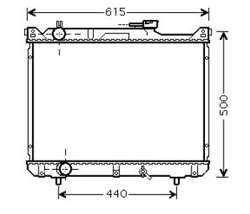 Воден радиатор P.R.C за SUZUKI GRAND VITARA I (FT, HT) от 1998 до 2006