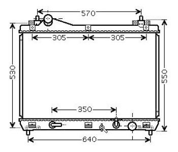 Воден радиатор TOP QUALITY за SUZUKI GRAND VITARA II (JT, TE, TD) от 2005