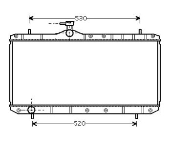 Воден радиатор TOP QUALITY за SUZUKI LIANA (ER, RH_) от 2001
