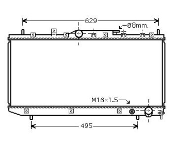 Воден радиатор за TOYOTA AVENSIS (_T22_) комби от 1997 до 2003