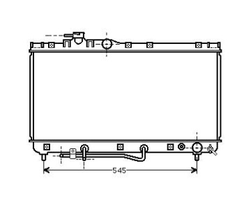 Воден радиатор TOP QUALITY за TOYOTA CELICA (_T20_) от 1993 до 1999