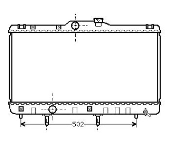 Воден радиатор P.R.C за TOYOTA COROLLA (_E11_) Compact от 1997 до 2002
