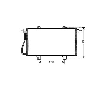 Кондензатор климатизации P.R.C за NISSAN INTERSTAR (X70) платформа от 2003