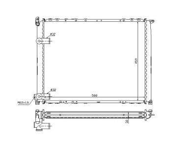Воден радиатор за RENAULT SAFRANE I (B54_) от 1992 до 1997