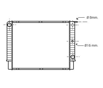 Воден радиатор TOP QUALITY за VOLVO 960 II (964) от 1994 до 1996