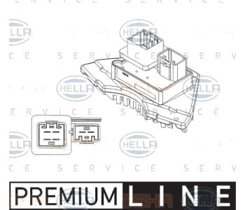 Регулатор, обдухване интериор HELLA 5HL 351 321-231 за VOLVO S60 I от 2000 до 2010