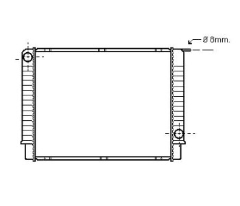 Воден радиатор TOP QUALITY за VOLVO V90 I комби от 1996 до 1998