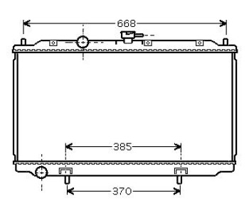 Воден радиатор TOP QUALITY за NISSAN PRIMERA (P12) хечбек от 2002 до 2007
