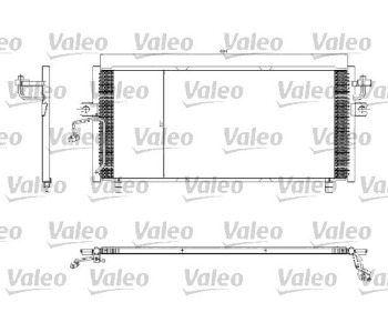Кондензатор климатизации VALEO за NISSAN PRIMERA (P11) хечбек от 1999 до 2002