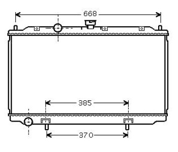 Воден радиатор TOP QUALITY за NISSAN PRIMERA (P12) хечбек от 2002 до 2007
