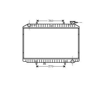 Воден радиатор P.R.C за NISSAN SERENA (C23) от 1991 до 2001