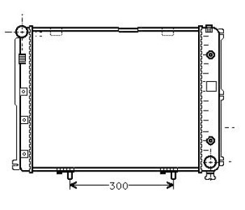 Воден радиатор P.R.C за MERCEDES E (W124) седан от 1993 до 1996