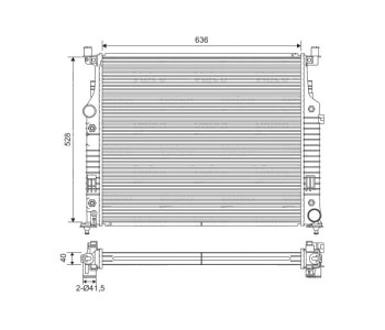 Воден радиатор VALEO за MERCEDES R (W251, V251) от 2005