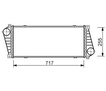Интеркулер P.R.C за MERCEDES SPRINTER T1N (W903) 3T товарен от 1995 до 2006