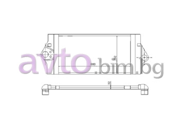 Радиатор воден 677/392/32 - интеркулер