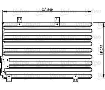 Кондензатор, климатизация VALEO 816973 за LANCIA DEDRA (835) комби от 1994 до 1999