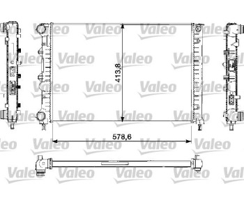 Радиатор, охлаждане на двигателя VALEO 732730 за ALFA ROMEO 147 (937) от 2000 до 2005