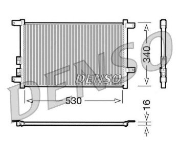 Кондензатор, климатизация DENSO DCN01011 за ALFA ROMEO 156 (932) от 1997 до 2003