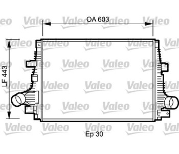 Интеркулер (охладител за въздуха на турбината) VALEO 818794 за ALFA ROMEO BRERA (939_) от 2006 до 2011